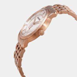 Pre Owned Audemars Piguet  Jules 77250OR.OO.1270OR.01 Manual Winding  Silver 18k Rose Gold Women's Wristwatch 33 mm