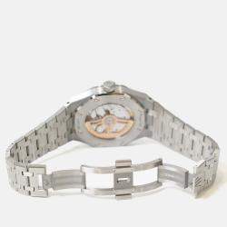 Pre Owned Audemars Piguet Royal Oak 15550ST.OO.1356ST.07 Automatic Grey Stainless Steel Women's Wristwatch 37 mm