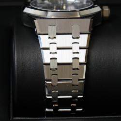 Pre Owned Audemars Piguet Royal Oak 15550ST.OO.1356ST.07 Automatic Grey Stainless Steel Women's Wristwatch 37 mm