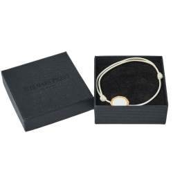 Audemars Piguet White Royal Oak Gold Plated Cord Bracelet