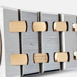 Pre Owned Audemars Piguet 18K Rose Gold Stainless Steel Royal Oak 67650SR.OO.1261SR.01 Women's Wristwatch 33 mm