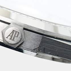 Audemars Piguet Grey Ruthenium “Grande Tapisserie” Stainless Steel Diamond Royal Oak 5451ST.ZZ.1256ST.02 Unisex Wristwatch 37 mm