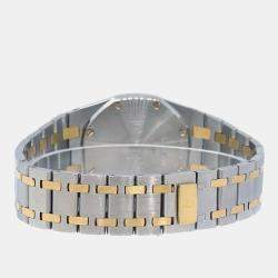 Audemars Piguet Black 18k Yellow Gold Stainless Steel Royal Oak Quartz Women's Wristwatch 33 mm