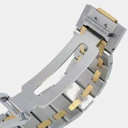 Audemars Piguet Black 18k Yellow Gold Stainless Steel Royal Oak Quartz Women's Wristwatch 33 mm