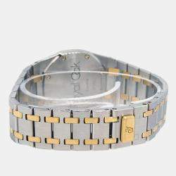 Audemars Piguet Black 18k Yellow Gold Stainless Steel Royal Oak Quartz Women's Wristwatch 33 mm