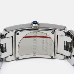 Audemars Piguet Blue Stainless Steel Diamond Promesse 67259ST.ZZ.1156ST03 Women's Wristwatch 20 mm