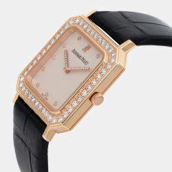 Audemars Piguet Cream Diamond Rose Gold 150680R.ZZ.D001CR.01 Manual Winding Women's Wristwatch 29 mm