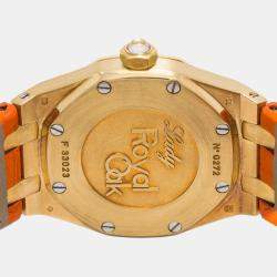 Audemars Piguet Royal Oak White Dial 18K Rose Gold Quartz Women's Wristwatch 33 mm