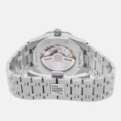 Pre Owned Pre-Owned Audemars Piguet Royal Oak "50th Anniversary" Edition 77451ST.ZZ.1361ST.01 Blue Automatic Stainless Steel Men's Wristwatch 34 mm