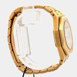Pre Owned Audemars Piguet Royal Oak 14794BA.OO.0902BA.99 Automatic Skeleton 18K Yellow Gold Women’s Wristwatch 30 mm