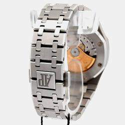 Pre Owned Audemars Piguet Royal Oak 15451ST.ZZ.1256ST.01 Automatic Black Stainless Steel Women’s Wristwatch 37 mm