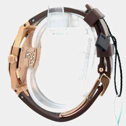 Pre Owned Audemars Piguet Royal Oak 67651OR.ZZ.D080CA.01 Quartz Brown 18K Rose Gold Women’s Wristwatch 33 mm