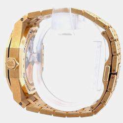 Pre Owned Audemars Piguet Royal Oak Frosted Gold "Carolina Bucci" 15454BA.GG.1259BA.02 Automatic Mirror Dial 18K Yellow Gold Women’s Wristwatch 37 mm