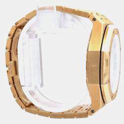 Pre Owned Audemars Piguet Royal Oak Frosted Gold "Carolina Bucci" 15454BA.GG.1259BA.02 Automatic Mirror Dial 18K Yellow Gold Women’s Wristwatch 37 mm