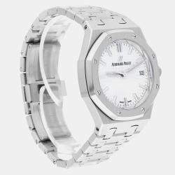 Pre Owned Audemars Piguet Royal Oak 77350ST.OO.1261ST.01 Automatic Silver Stainless Steel Women's Wristwatch 34 mm