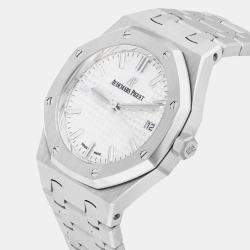 Pre Owned Audemars Piguet Royal Oak 77350ST.OO.1261ST.01 Automatic Silver Stainless Steel Women's Wristwatch 34 mm
