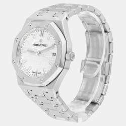 Pre Owned Audemars Piguet Royal Oak 77350ST.OO.1261ST.01 Automatic Silver Stainless Steel Women's Wristwatch 34 mm