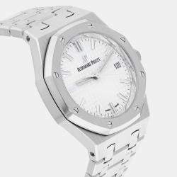 Pre Owned Audemars Piguet Royal Oak 77350ST.OO.1261ST.01 Automatic Silver Stainless Steel Women's Wristwatch 34 mm