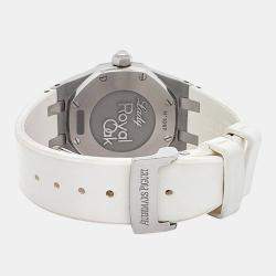 Pre Owned Audemars Piguet Royal Oak 67600ST Quartz Silver Stainless Steel Women's Wristwatch 33 mm