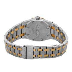 Audemars Piguet Grey 18K Yellow Gold And Stainless Steel Royal Oak 67075SA Women's Wristwatch 26 MM
