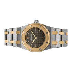 Audemars Piguet Grey 18K Yellow Gold And Stainless Steel Royal Oak 67075SA Women's Wristwatch 26 MM