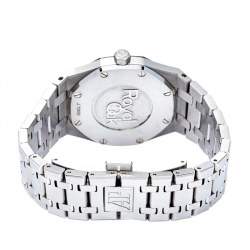 Audemars Piguet Silver Stainless Steel Diamond Royal Oak 67651ST.ZZ.1261ST.01 Women's Wristwatch 33 mm