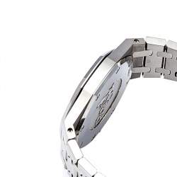 Audemars Piguet Silver Stainless Steel Diamond Royal Oak 67651ST.ZZ.1261ST.01 Women's Wristwatch 33 mm