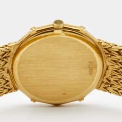 Audemars Piguet Champagne 18K Yellow Gold Diamond Vintage Women's Wristwatch 30 mm
