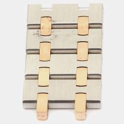 Pre Owned Audermars Piguet Pink 18k Rose Gold Stainless Steel Royal Oak 67650SR.OO.1261SR.01 Women's Wristwatch 33 mm