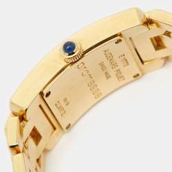 Pre Owned Audemars Piguet Black 18k Yellow Gold Promesse 67260BA Women's Wristwatch 20 mm