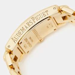 Pre Owned Audemars Piguet Black 18k Yellow Gold Promesse 67260BA Women's Wristwatch 20 mm