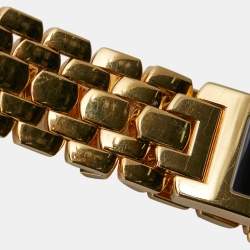 Pre Owned Audemars Piguet Black 18k Yellow Gold Promesse 67260BA Women's Wristwatch 20 mm