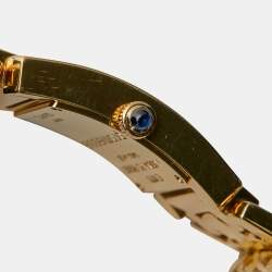 Pre Owned Audemars Piguet Black 18k Yellow Gold Promesse 67260BA Women's Wristwatch 20 mm