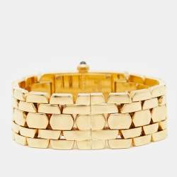 Pre Owned Audemars Piguet Black 18k Yellow Gold Promesse 67260BA Women's Wristwatch 20 mm