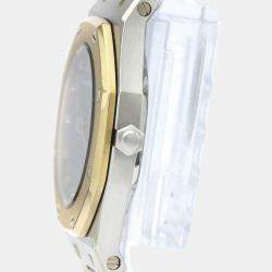 Pre Owned Audemars Piguet Grey 18K Yellow Gold And Stainless Steel Royal Oak Women's Wristwatch 26 mm