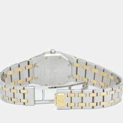 Pre Owned Audemars Piguet Grey 18K Yellow Gold And Stainless Steel Royal Oak Women's Wristwatch 26 mm