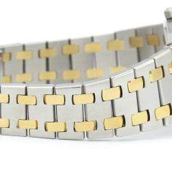 Pre Owned Audemars Piguet Grey 18K Yellow Gold And Stainless Steel Royal Oak Women's Wristwatch 26 mm