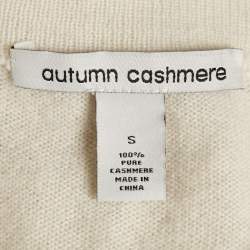 Autumn Cashmere Cream Cashmere Knit Cardigan Dress S