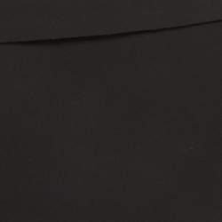 Pre Owned A.W.A.K.E. Mode Black Stretch Crepe Draped Neck Top M