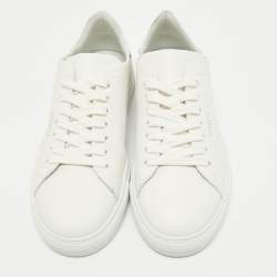 Pre Owned Axel Arigato White Leather Clean 90 Sneakers Size 38