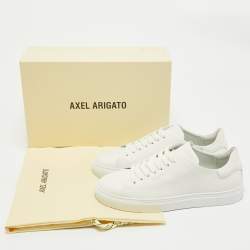 Pre Owned Axel Arigato White Leather Clean 90 Sneakers Size 38