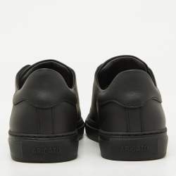 Axel Arigato Black Leather Logo Low Top Sneakers Size 39