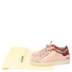 Axel Arigato Pink Leather Lace Up Sneakers Size 36