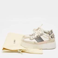Axel Arigato Multicolor Suede and Leather Low Top Sneakers Size 36