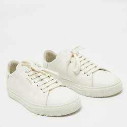 Axel Arigato White Leather Lace Up Sneakers Size 40