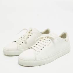 Axel Arigato White Leather Lace Up Sneakers Size 40