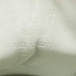 Axel Arigato White Leather Lace Up Sneakers Size 40