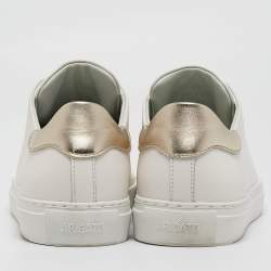 Axel Arigato White Leather Clean 90 Lace Up Sneakers Size 39