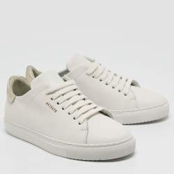 Axel Arigato White Leather Clean 90 Lace Up Sneakers Size 39