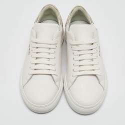 Axel Arigato White Leather Clean 90 Lace Up Sneakers Size 39